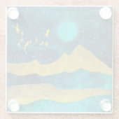 Golden Flock Glazen Onderzetter (Achterkant)