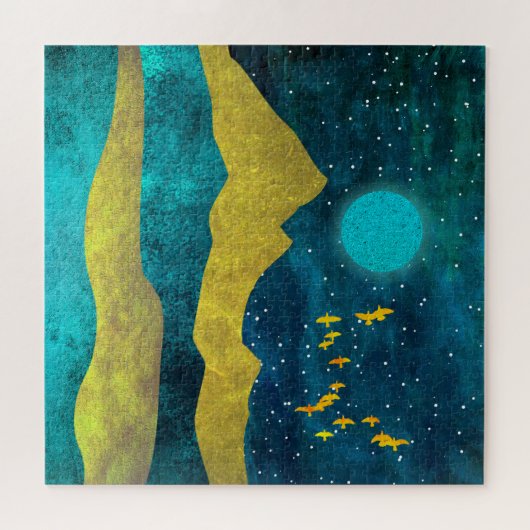 Golden Flock Legpuzzel (Horizontaal)