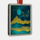 Golden Flock Metalen Ornament (Rechts)