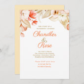 Golden Floral Arrangement Weddenschap Kaart (Voorkant / Achterkant)