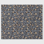 Golden Floral Arts & Crafts Cadeaupapier (Vlak)