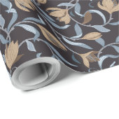 Golden Floral Arts & Crafts Cadeaupapier (Rol Hoek)