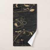 Golden floral bad handdoek (Handdoek)