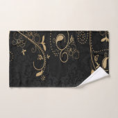 Golden floral bad handdoek (Handdoek)