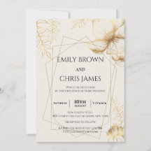 Golden Floral Blooming | Moderne bruiloft-ceremoni