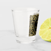 Golden Floral Damask Jubileum Shot Glas (Links)