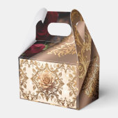 "Golden Floral Delight" Bedankdoosjes (Achterkant)