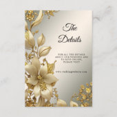 Golden Floral Detail Behuizing Kaart (Voorkant)