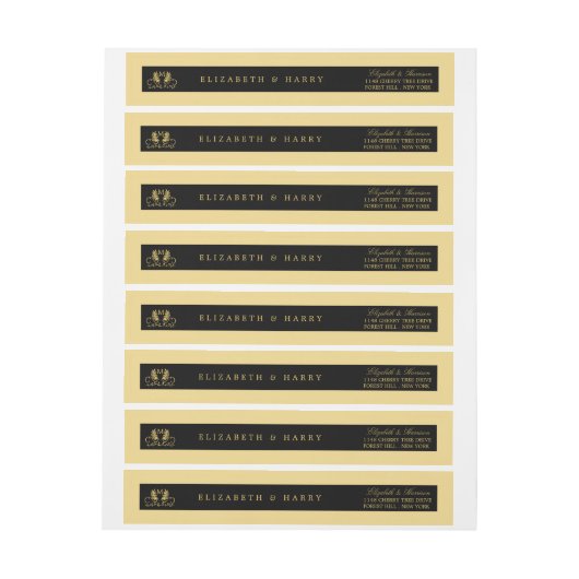 Golden Floral Emblem Wedding (Vel)