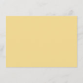 Golden Floral Emblem Wedding Detail Informatiekaartje (Achterkant)