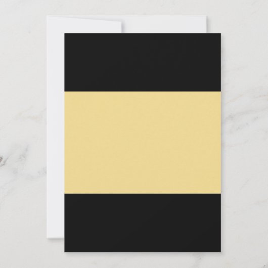 Golden Floral Emblem Wedding Kaart (Achterkant)