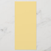 Golden Floral Emblem Wedding Menu (Achterkant)