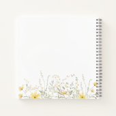 Golden Floral | Gastboek met gepersonaliseerde dou Notitieboek (Achterkant)