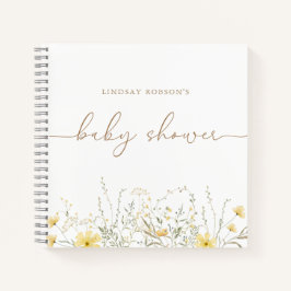 Golden Floral | Gastboek met gepersonaliseerde dou Notitieboek