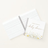 Golden Floral | Gastboek met gepersonaliseerde dou Notitieboek (Binnen)