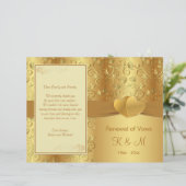 Golden Floral Hearts Vernieuwing van het Vows prog (Staand voorkant)