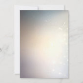 Golden Floral Holiday Party Invitation Kaart (Achterkant)