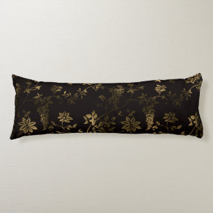 Golden floral lichaamskussen