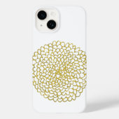 Golden Floral Mandala telefoonhoesje Case-Mate iPhone Case (Achterkant)