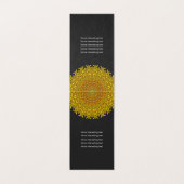 Golden Floral Mandala Visitekaartje (Binnenkant ongevouwen)