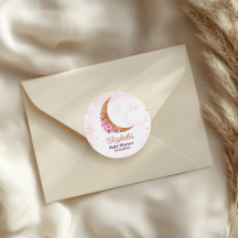 Golden Floral Moon Baby shower