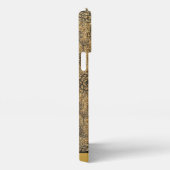 Golden floral naadloos patroon, gepersonaliseerde iPhone hoesje (Rechterkant)