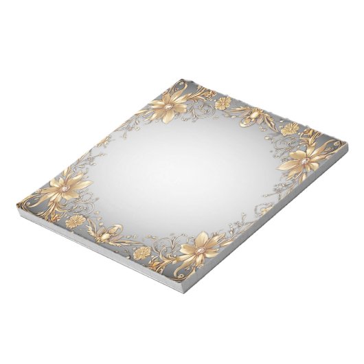 Golden Floral Notitieblok (Linkerzijde)