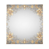 Golden Floral Notitieblok (Voorkant)