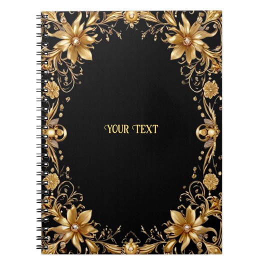 Golden Floral Notitieboek (Voorkant)