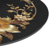Golden Floral Ornate Frame Cutting Board Snijplank (Hoek)