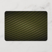 Golden Floral Ornate Frame Detail Informatiekaartje (Achterkant)