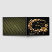 Golden Floral Ornate Frame Guest Book Gastenboek (Volledig)