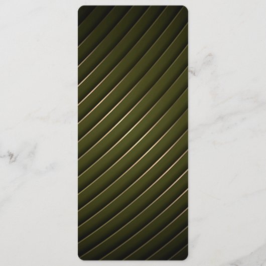 Golden Floral Ornate Frame Menu (Achterkant)