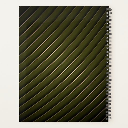 Golden Floral Ornate Frame Planner (Achterkant)