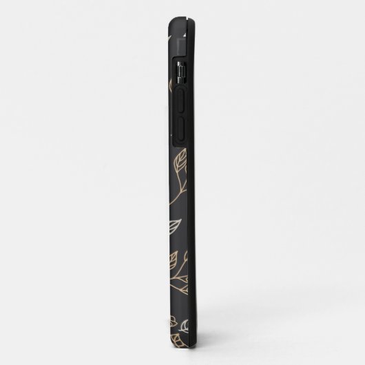 Golden Floral Pattern Case-Mate iPhone Case (Achterkant/links)