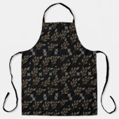 Golden Floral Pattern Schort (Voorkant)