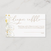 Golden Floral | Raffle van de kunstbloem Informatiekaartje (Voorkant)