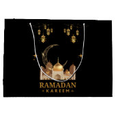 Golden Floral Ramadan Kareem Celebration Groot Cadeauzakje (Achterkant)
