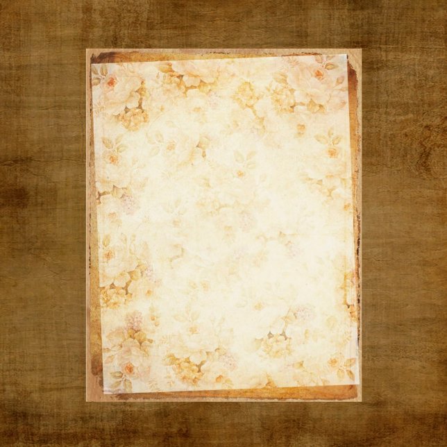  Golden Floral Scrapbook paper (Creator heeft geüpload)