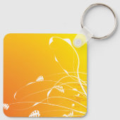 Golden Floral Sleutelhanger (Achterkant)