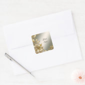 Golden Floral Sticker (Envelop)