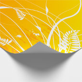 Golden Floral wrapping Paper Cadeaupapier