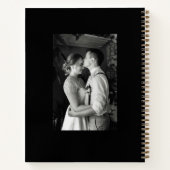 Golden Florals Wedding Guest Book Spiral Notitiebo Notitieboek (Achterkant)