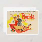  Golden Florida Glow Travel Briefkaart (Voorkant / Achterkant)