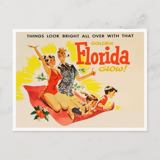  Golden Florida Glow Travel Briefkaart (Voorkant)