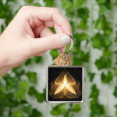 Golden Flourish 1 Sleutelhanger (Hand)