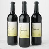 Golden Flourish Sjabloon Food & Beverage Label Set Wijn Etiket (Flessen)