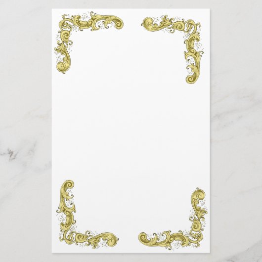 GOLDEN FLOURISHES BRIEFPAPIER (Voorkant)