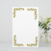 GOLDEN FLOURISHES BRIEFPAPIER (Staand voorkant)