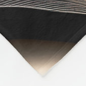 Golden Flow - Luxe zwart en goud Abstract Fleece Deken (Hoek)